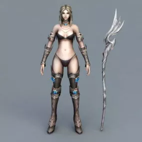 Battle Mage Concept Art 3d model