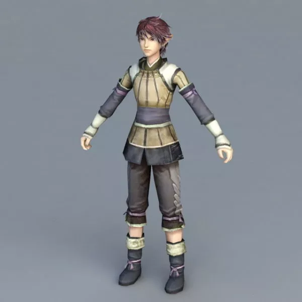 Elf Guy Character 3d model Elf Guy Character 3d model