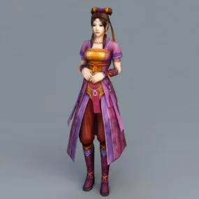 Ancient Chinese Teen Girl 3d model
