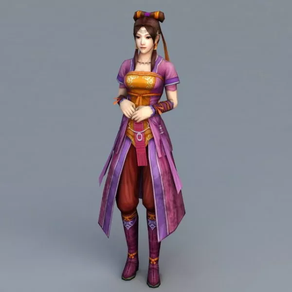 Ancient Chinese Teen Girl 3d model Ancient Chinese Teen Girl 3d model