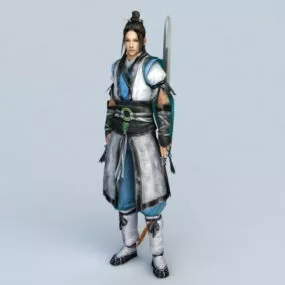 Chinese Swordsman 3d model