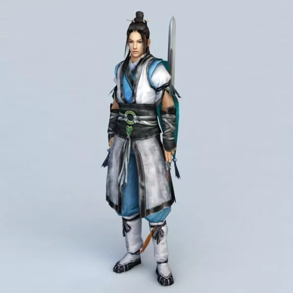 Chinese Swordsman 3d model Chinese Swordsman 3d model