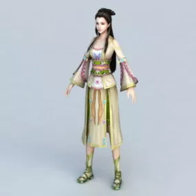 Ancient China Woman 3d model