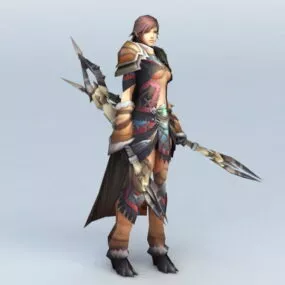 Female Amazon Warrior 3d model