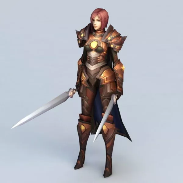 Celtic Warrior Woman 3d model Celtic Warrior Woman 3d model