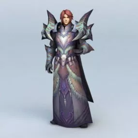 Human Male Warlock 3d model