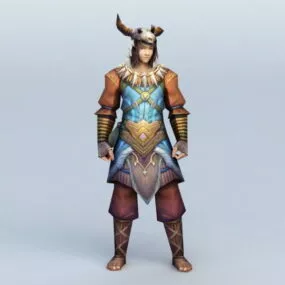 Tribal Warrior 3d model