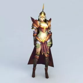 Medieval Female Imperial Guard 3d model
