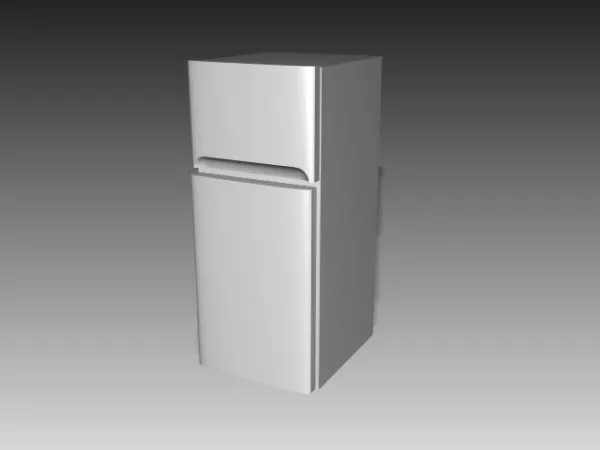 Double Door Refrigerator 3d model Double Door Refrigerator 3d model