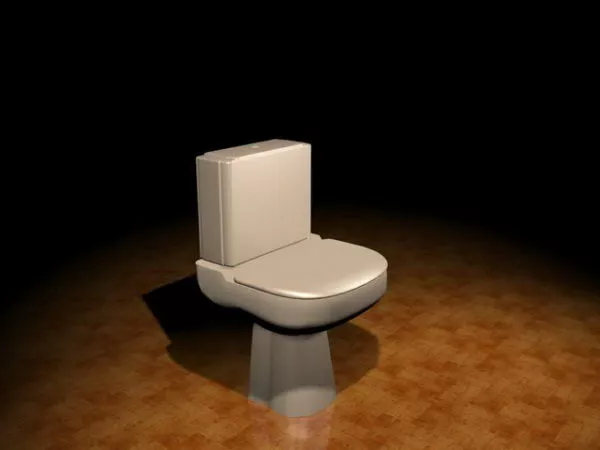 Rectangle Toilet Sanitary 3d model