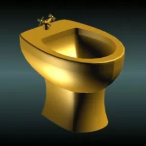Golden Bidet 3d model