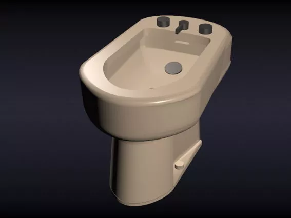 Wash Basin On Table 3d model