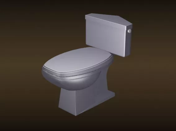 Low Toilet 3d model