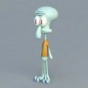 Anthropomorphic Octopus 3d model