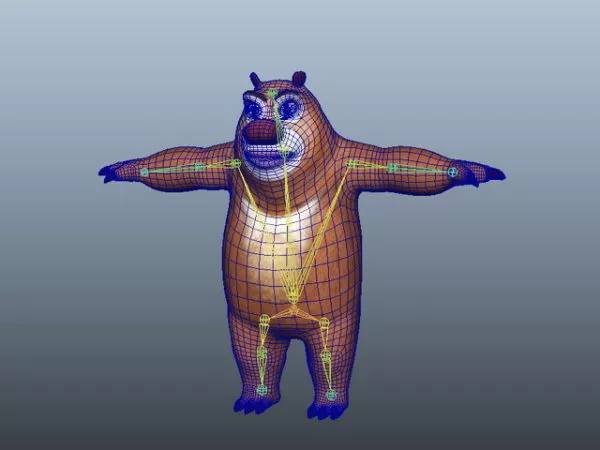 Anthropomorphic Bear Rig 3d model Anthropomorphic Bear Rig 3d model