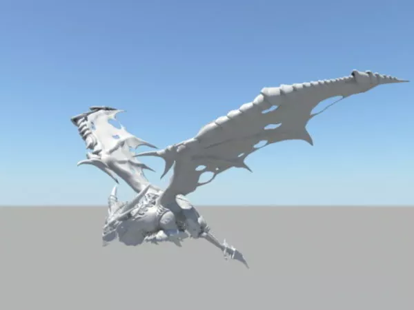Evil Dragon Rig 3d model Evil Dragon Rig 3d model