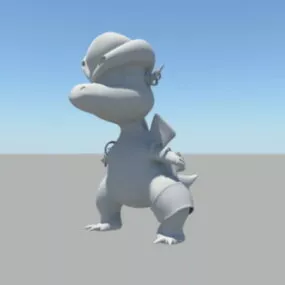 Cute Cartoon Dinosaur 3d model