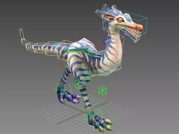 Compsognathus Dinosaur Animation 3d model Compsognathus Dinosaur Animation 3d model