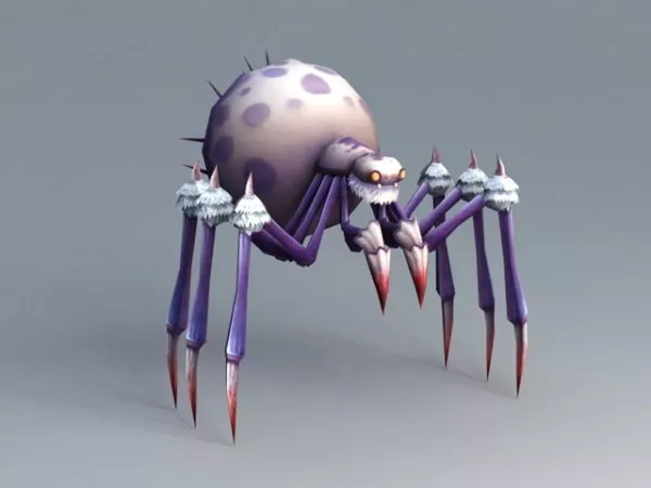 Cartoon Spider Monster Rig 3d model Cartoon Spider Monster Rig 3d model