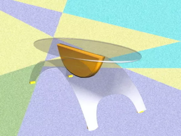 Transparent Coffee Table 3d model Transparent Coffee Table 3d model