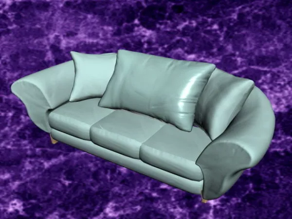 Sunbeam On Ocean Landscape 3d model