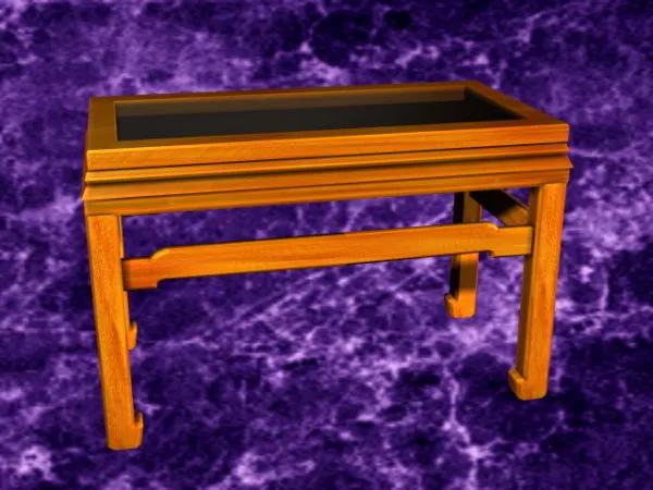 Vintage Glass Top Coffee Table 3d model Vintage Glass Top Coffee Table 3d model