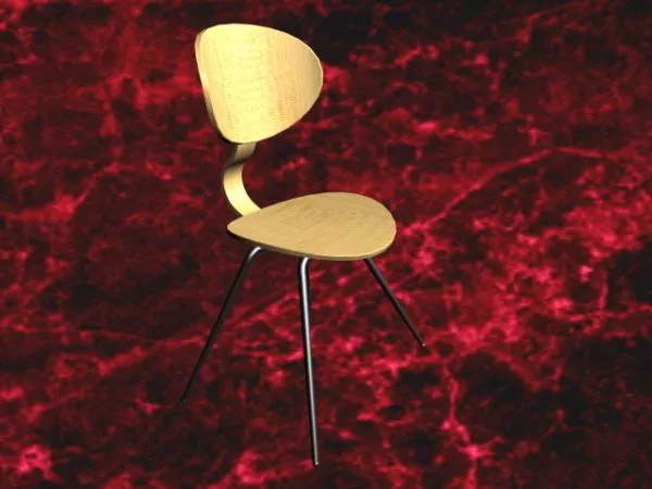 Eames Bar Stool 3d model Eames Bar Stool 3d model