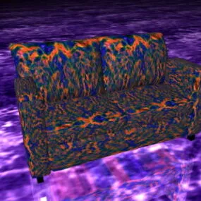 Floral Loveseat 3d model