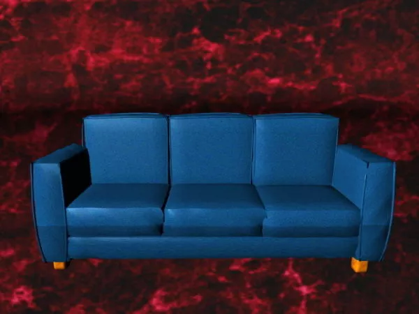 Royal Blue Sofa 3d model Royal Blue Sofa 3d model