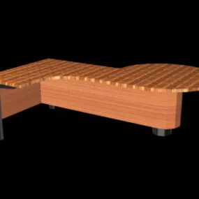 Office Workstation Desk 3d model