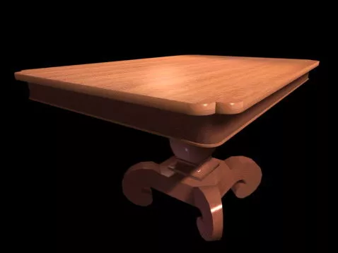 Pedestal Coffee Table 3d model Pedestal Coffee Table 3d model