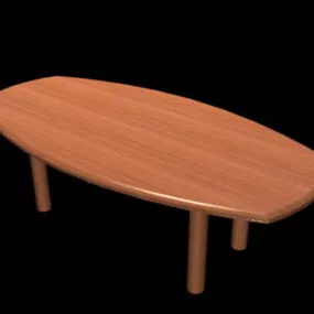 Oval Coffee Table 3d model