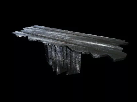 Old Wood Table 3d model Old Wood Table 3d model