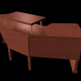 Office Corner Desk 3d model