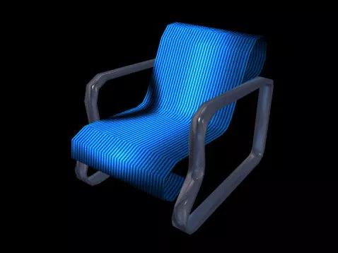Reclining Accent Chair 3d model Reclining Accent Chair 3d model
