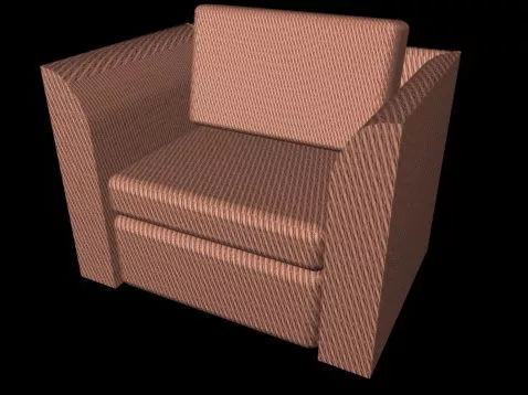 Fabric Cube Chair 3d model Fabric Cube Chair 3d model