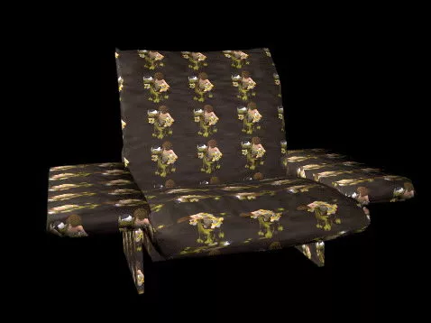 Fabric Recliner Chair 3d model Fabric Recliner Chair 3d model