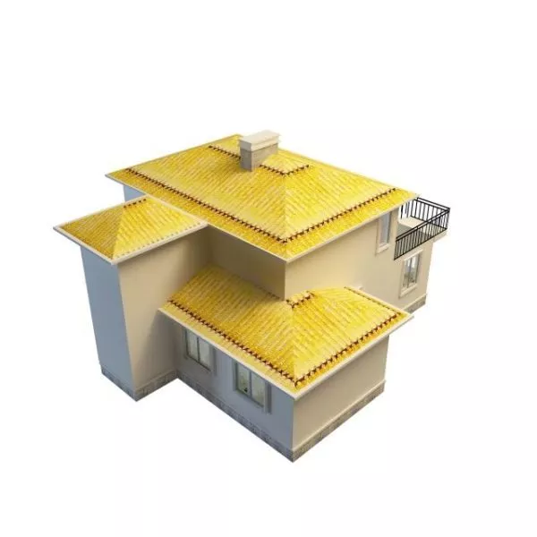 Gold Villa 3d model Gold Villa 3d model