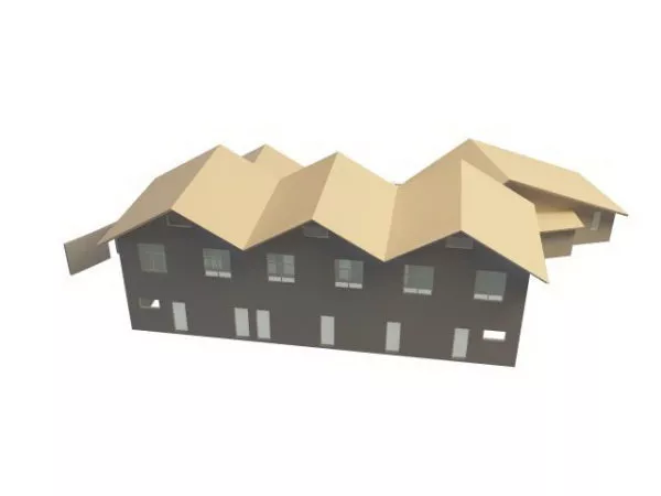 Thatched Cottage House 3d model