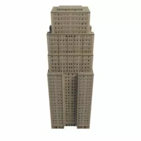 Modern Office Block 3d model