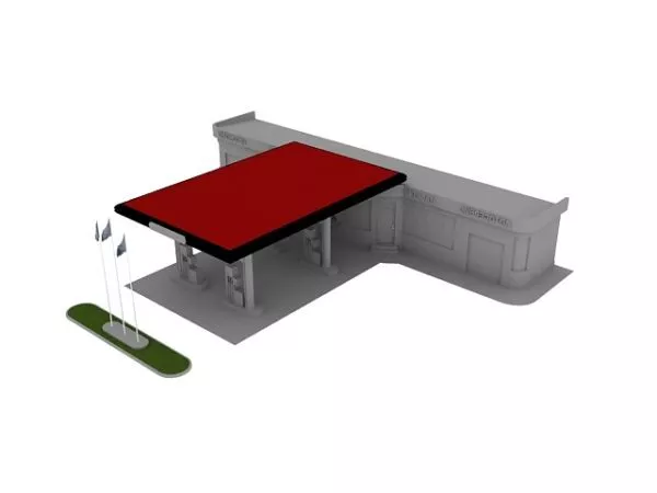 Space Construction Station Base 3d model