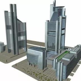 Urban Complex Architecture 3d model
