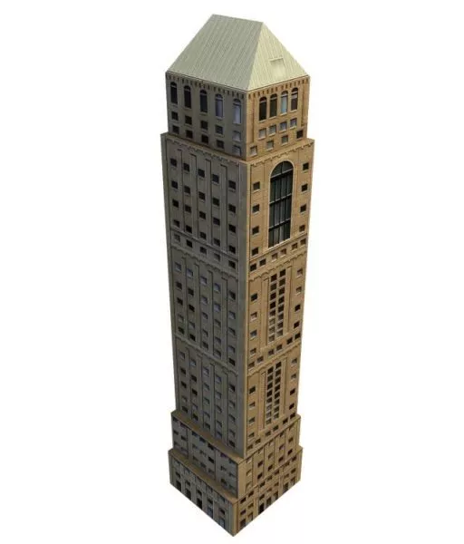 Old Skyscraper 3d model Old Skyscraper 3d model