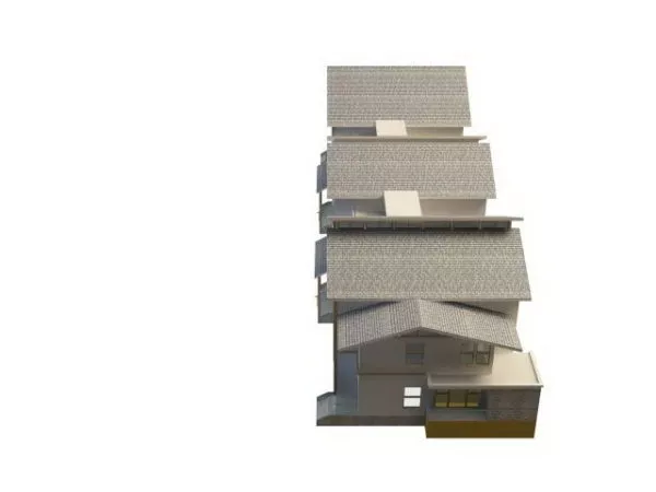 Townhouse Architecture 3d model Townhouse Architecture 3d model