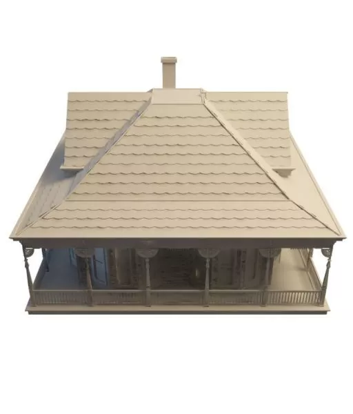 American House Design 3d model American House Design 3d model