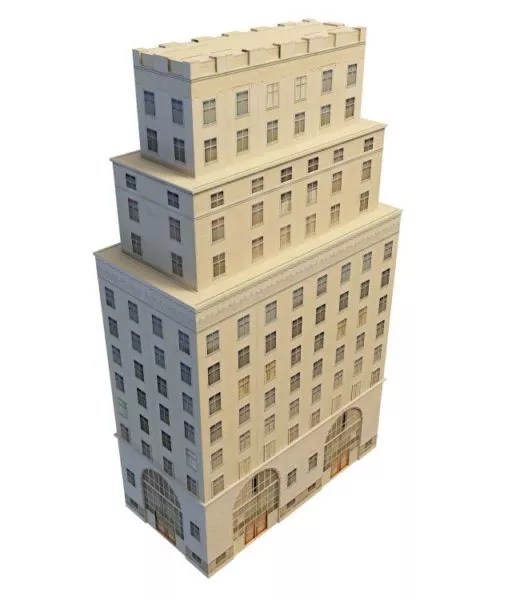 Modern Skyscraper Highrise Building 3d model