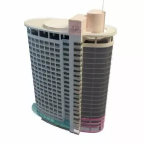 Modern Hospital Building 3d model