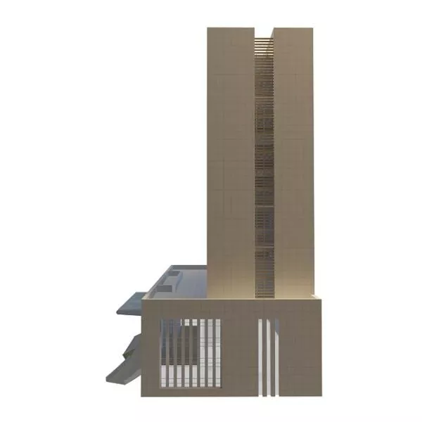 Police Department Building 3d model Police Department Building 3d model