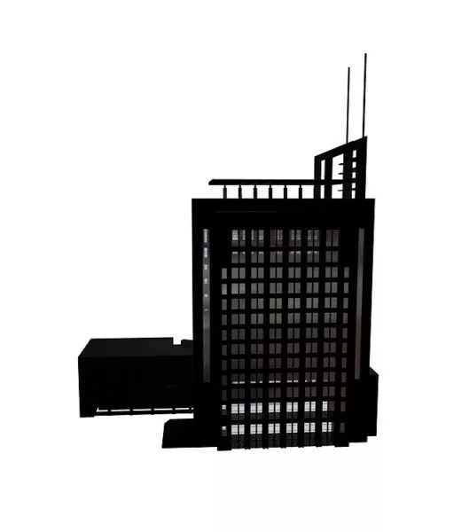 Bank Building 3d model Bank Building 3d model