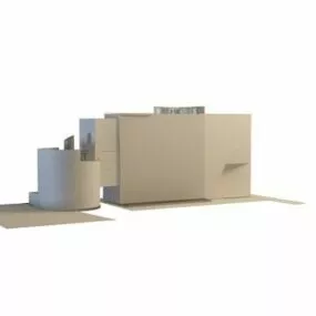 Commercial Complex Architecture 3d model
